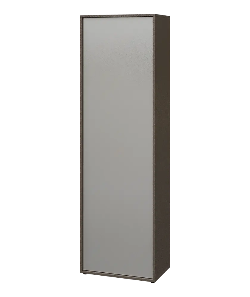 ERE S660 L šatní skříň, 1-dveřová, šatní tyč, 2000x600x600, levá, metalická